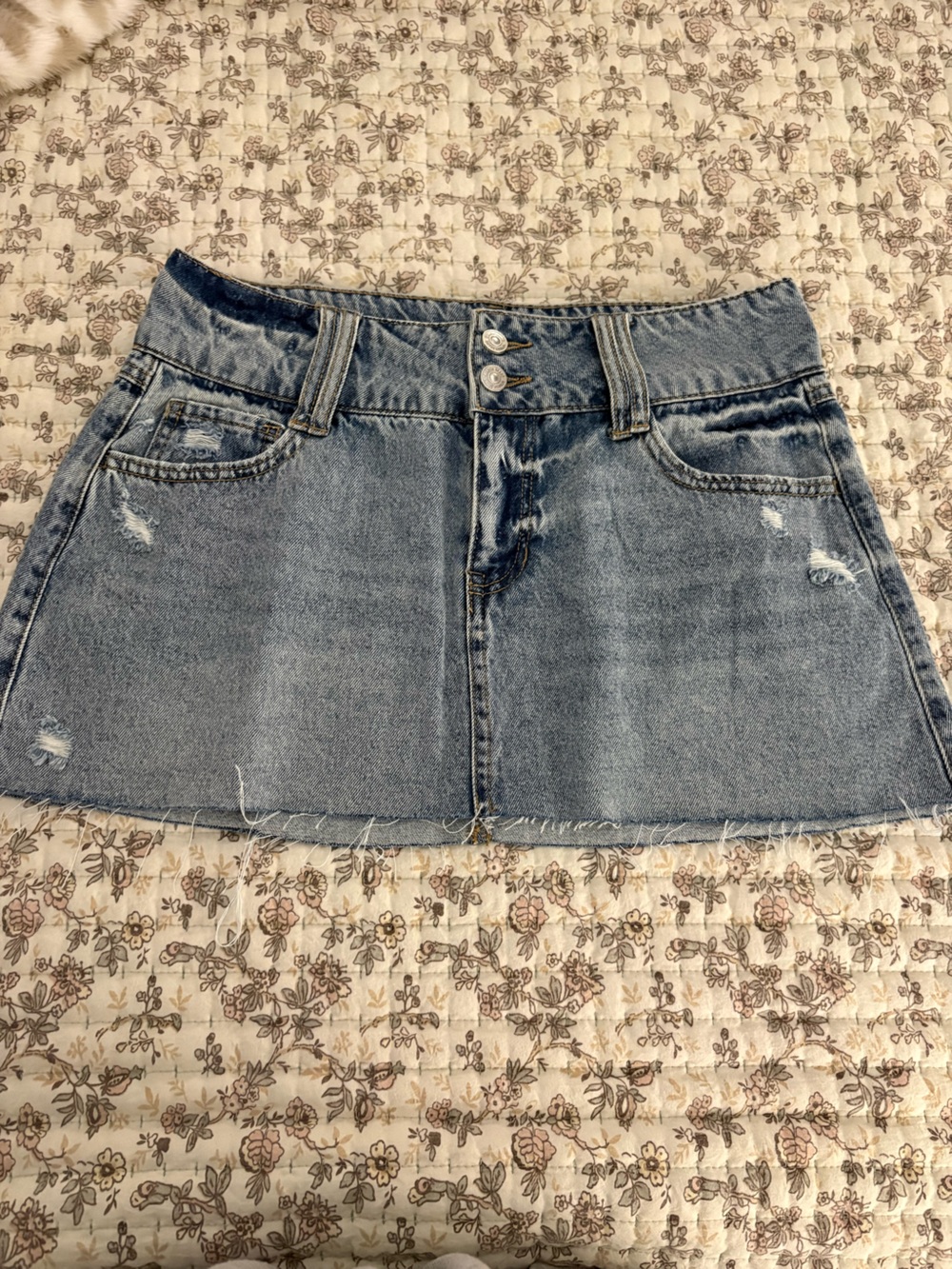 Rewash Denim Mini Skirt